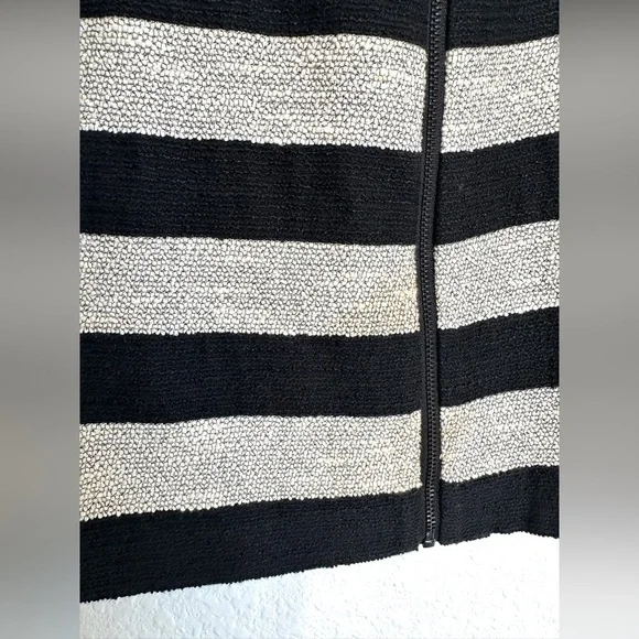Alice & Olivia Striped‎ Cotton-Blend Jacket & Shorts set size 4